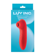 Luv Inc. Pulsing Clitoral Stimulator - Red by Luv Inc.