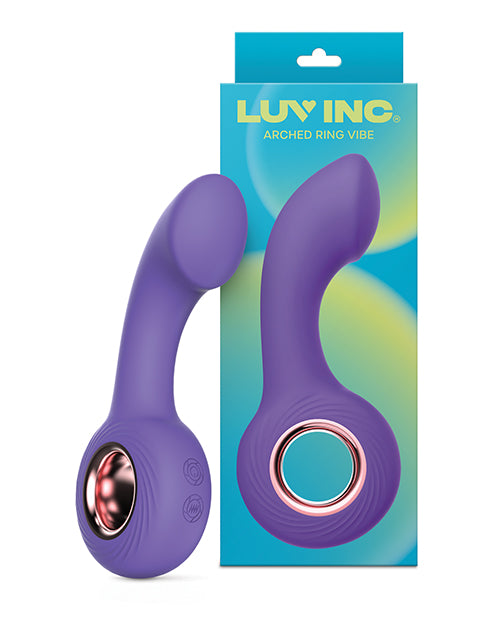 Luv Inc. Arched Ring Vibrator - Purple by Luv Inc.