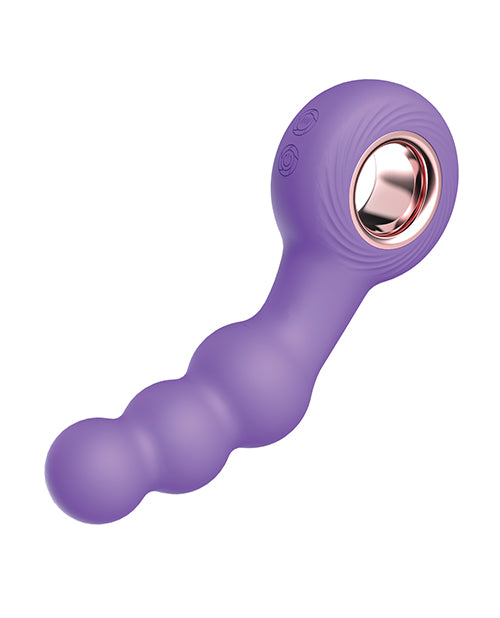 Luv Inc. Beaded Ring Vibrator - Purple by Luv Inc.