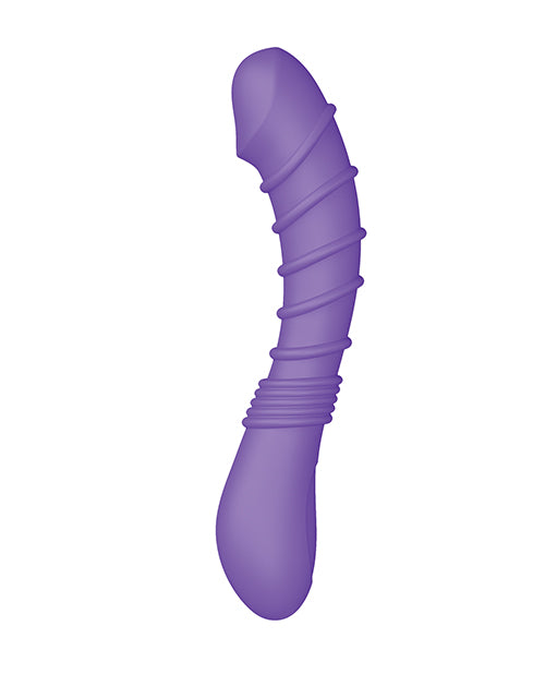 Luv Inc. Ribbed G-Spot Vibrator - Purple by Luv Inc.