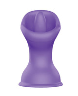 Luv Inc. Mouth & Tongue Suction Cup Vibrator - Purple by Luv Inc.