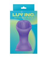 Luv Inc. Mouth & Tongue Suction Cup Vibrator - Purple by Luv Inc.