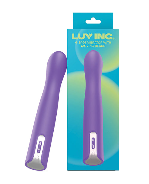Luv Inc. G-Spot Vibrator w/Moving Beads - Purple by Luv Inc.