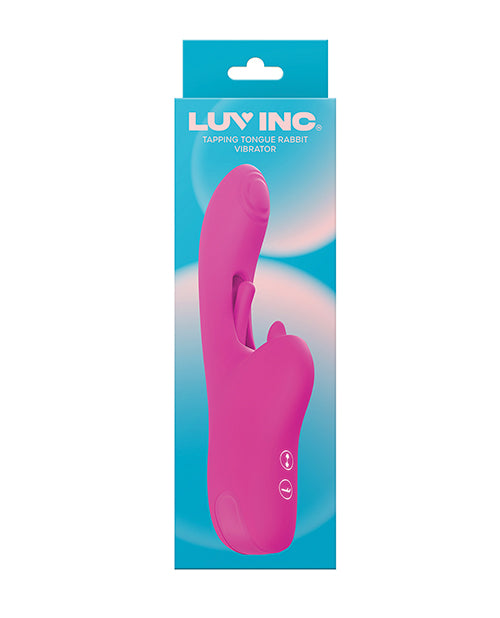 Luv Inc. Tapping Tongue Rabbit Vibrator — Pink