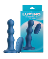 Luv Inc. Beaded Strap-On Luv Vibe - Blue by Luv Inc.