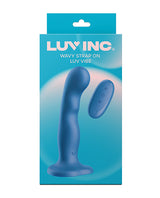 Luv Inc. Wavy Strap-On Luv Vibe - Blue by Luv Inc.