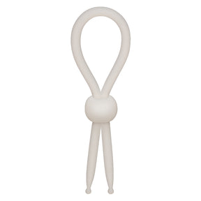 CalExotics Alpha Liquid Silicone Lasso Adjustable Cock Ring, Natural 4.75" - SE1492252