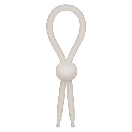 CalExotics Alpha Liquid Silicone Lasso Adjustable Cock Ring, Natural 4.75" - SE1492252