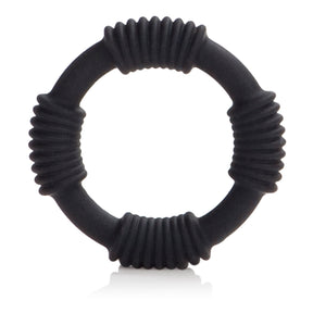 CalExotics Hercules Silicone Erection Ring — Black - SE1368352