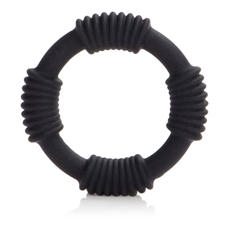CalExotics Hercules Silicone Erection Ring — Black - SE1368352