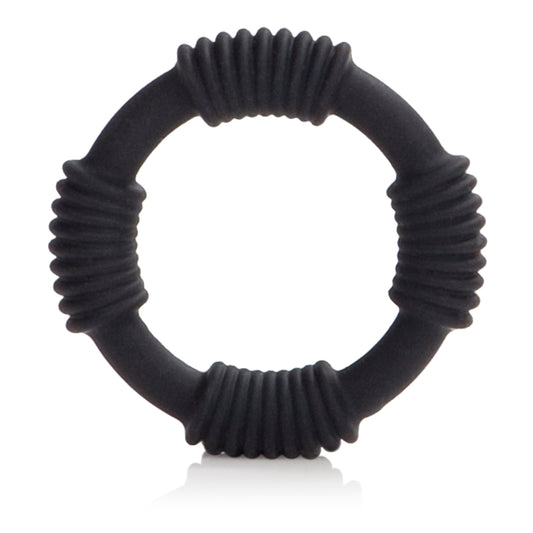 CalExotics Hercules Silicone Erection Ring — Black - SE1368352