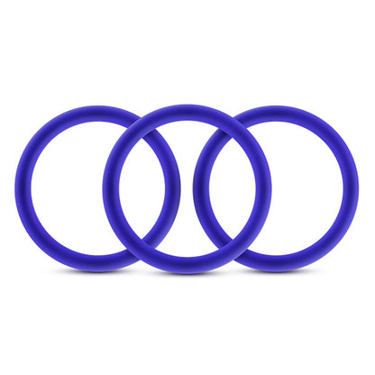 Performance - Vs1 Pure Premium Silicone Cockrings - Medium - Indigo by Blush