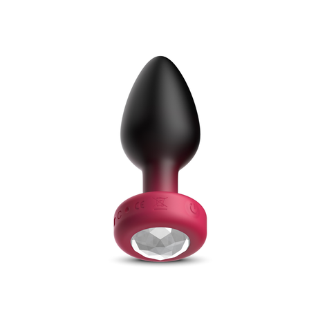 Viben Eluxe Vibrating Anal Plug — Ruby Ombre, Small, Remote - VB-CC9154