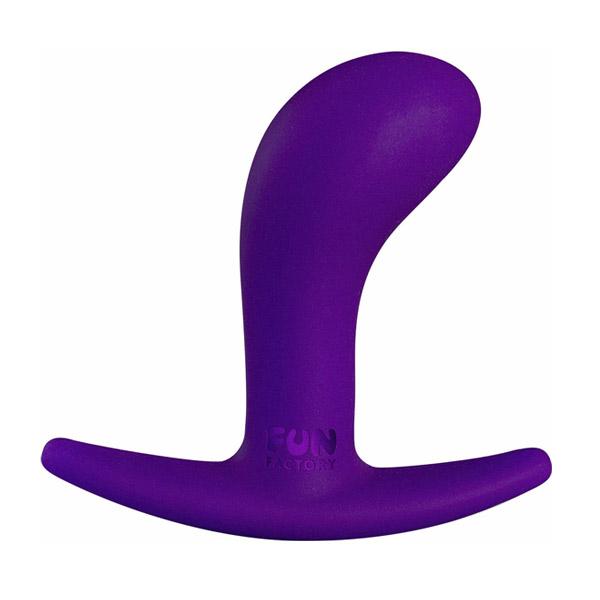 Fun Factory Bootie Anal Plug — Curved Design, Flexible Base - FN330BK