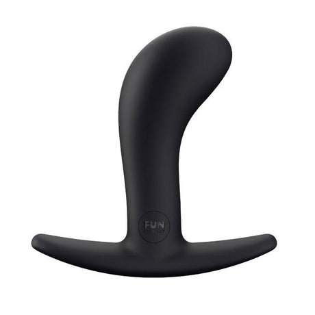 Fun Factory Bootie Anal Plug — Curved Design, Flexible Base - FN330BK