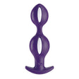 Fun Factory B Balls Duo Anal Plug, White & Dark Violet - FN375WV