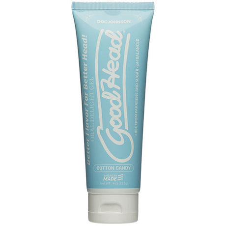 Doc Johnson Goodhead Oral Delight Gel — Cotton Candy (4 oz) - DJ1360-09-BX