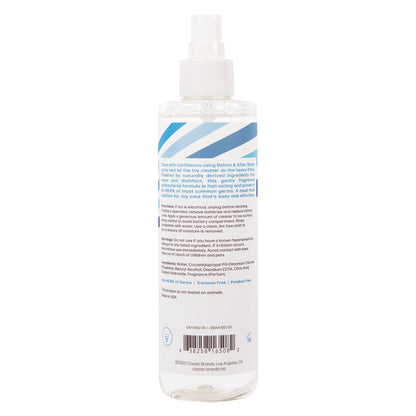 Before and After Spray Toy Cleaner 8 Oz by Classic Brands