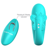 Pretty Love Remi Thrusting Hands-Free Vibrator — Aqua - BI-300093W