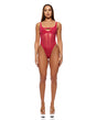 Layers To This Mesh and Knit Teddy - Pink MD by Forplay