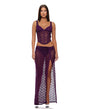Feel Me Lace Bustier, Panty, & Skirt 3 pc set - Purple LG by Forplay