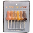 Kheper Games Adult Novelty Suckers — Set of 6 Assorted Flavors - KG-NV106
