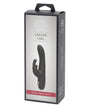 Fifty Shades of Grey Greedy Girl Rechargeable Slimline Rabbit Vibrator - Black by Fifty Shades of Grey