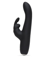 Fifty Shades of Grey Greedy Girl Slimline Rechargeable Rabbit Vibrator - Black
