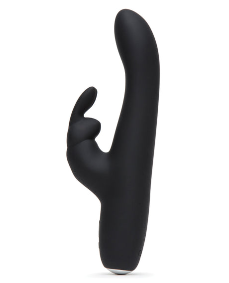 Fifty Shades of Grey Greedy Girl Slimline Rechargeable Rabbit Vibrator - Black