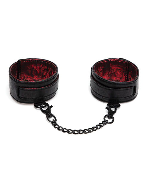Fifty Shades of Grey Sweet Anticipation Reversible Ankle Cuffs (Black/Red)