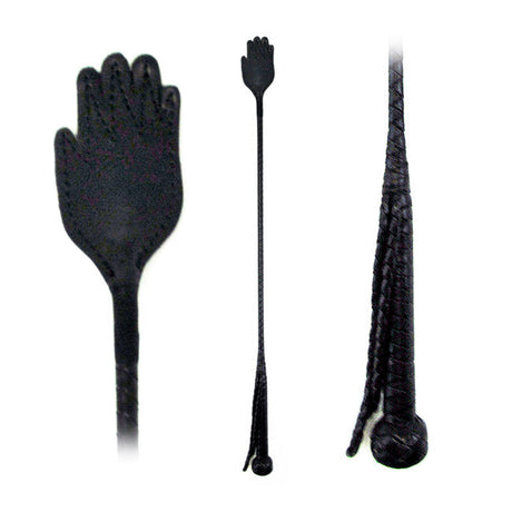 Fetissimo Leather Riding Crop, 26 in - FT107