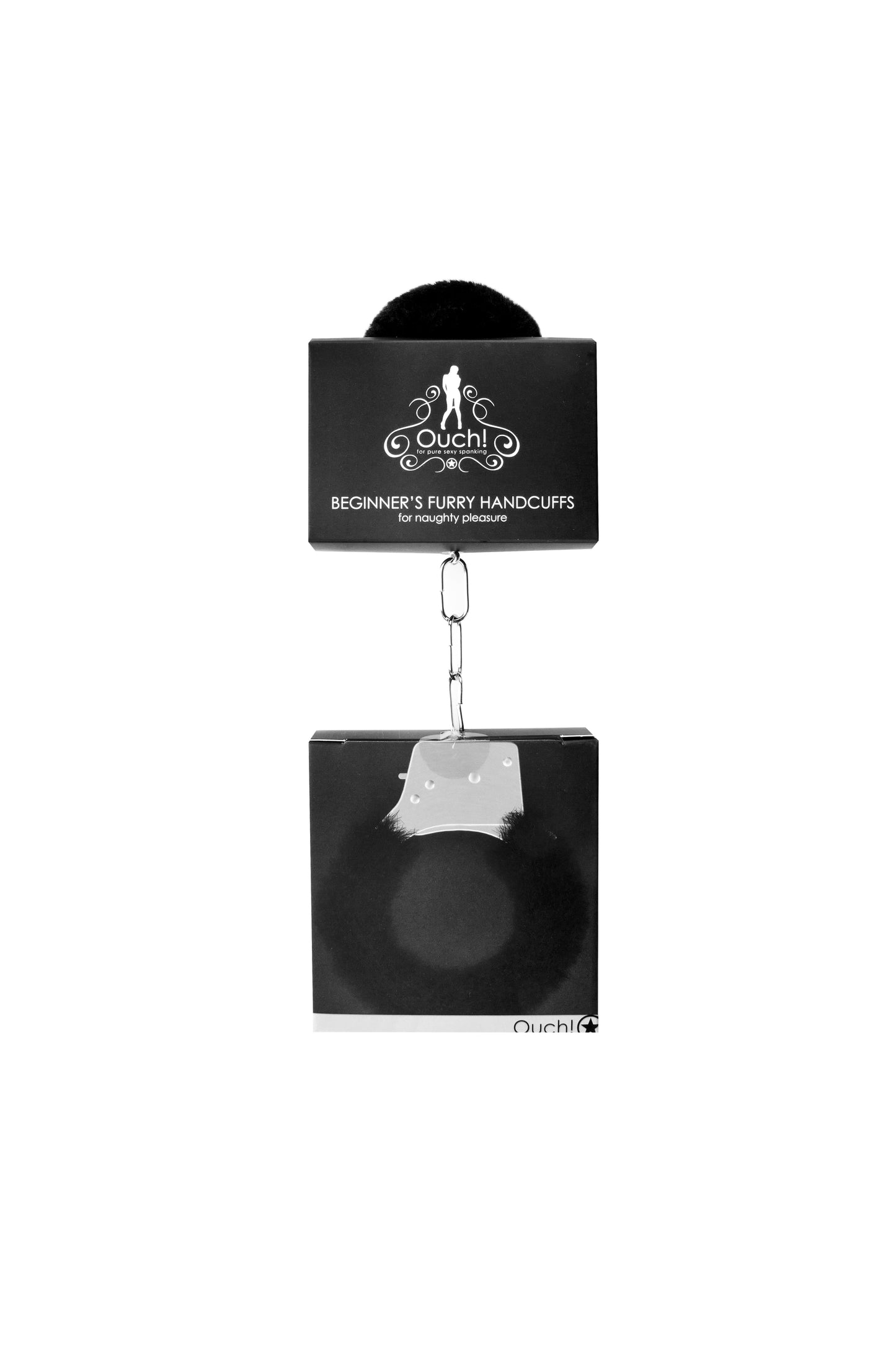 Beginner's Furry Handcuffs - Black by Shots