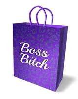 Little Genie Boss Bitch Gift Bag — Purple, 10.75 in x 7.75 in - LG-LGP038