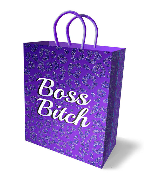 Little Genie Boss Bitch Gift Bag — Purple, 10.75 in x 7.75 in - LG-LGP038