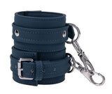 Sportsheets Signature Twilight Tease Ankle Cuffs — Blue, Cashmere-Touch Silicone - SS68105