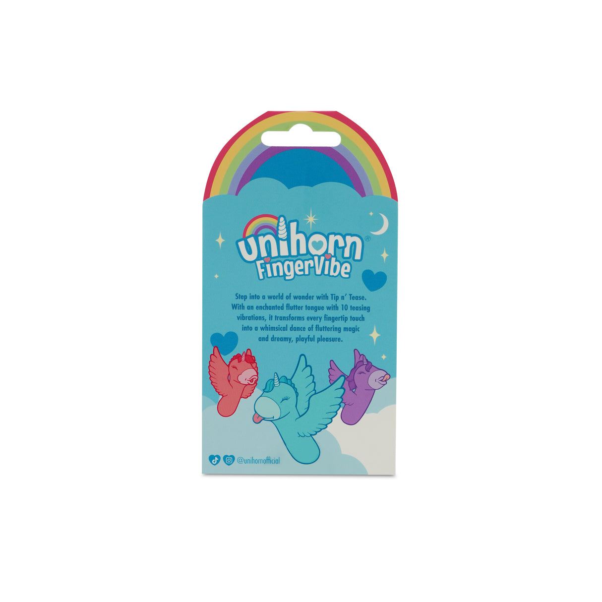 Creative Conceptions Tip n’ Tease Unihorn Finger Vibe — Blue - CC-UNITTFV
