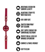 Blush Temptasia Ardor Breathable Ball Gag — Red - BL-55558