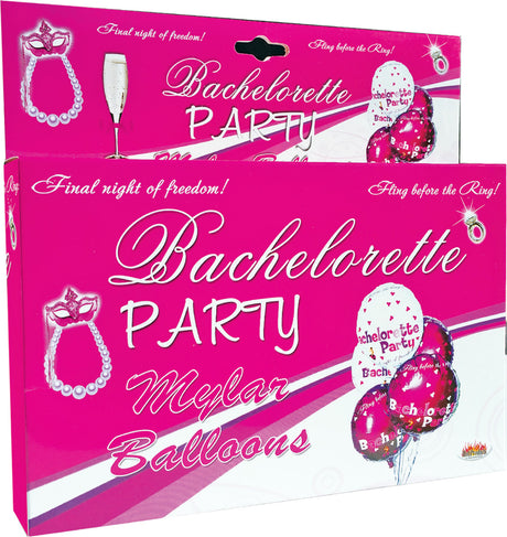 Bachelorette Party Foil Balloons 9 Pack Assorted Colors by Hott Products