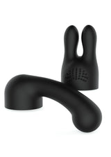 XGEN Bodywand Curve G-Spot & Clitoral Attachments — Black - X-BW153