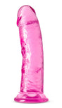 Blush B Yours Plus Roar N Ride TPE Dildo, 8 in — Pink - BL-12800
