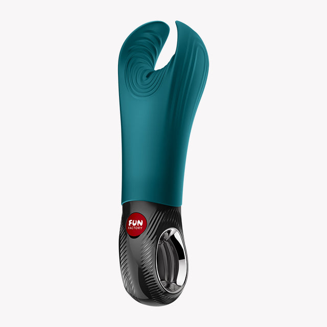 Fun Factory Manta Vibrating Masturbator — Bottle Green, 7.09 in - FUN-976