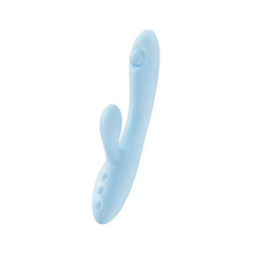 Blush Play With Me Moondust Magic Rabbit Vibrator — Blue - BL-44602