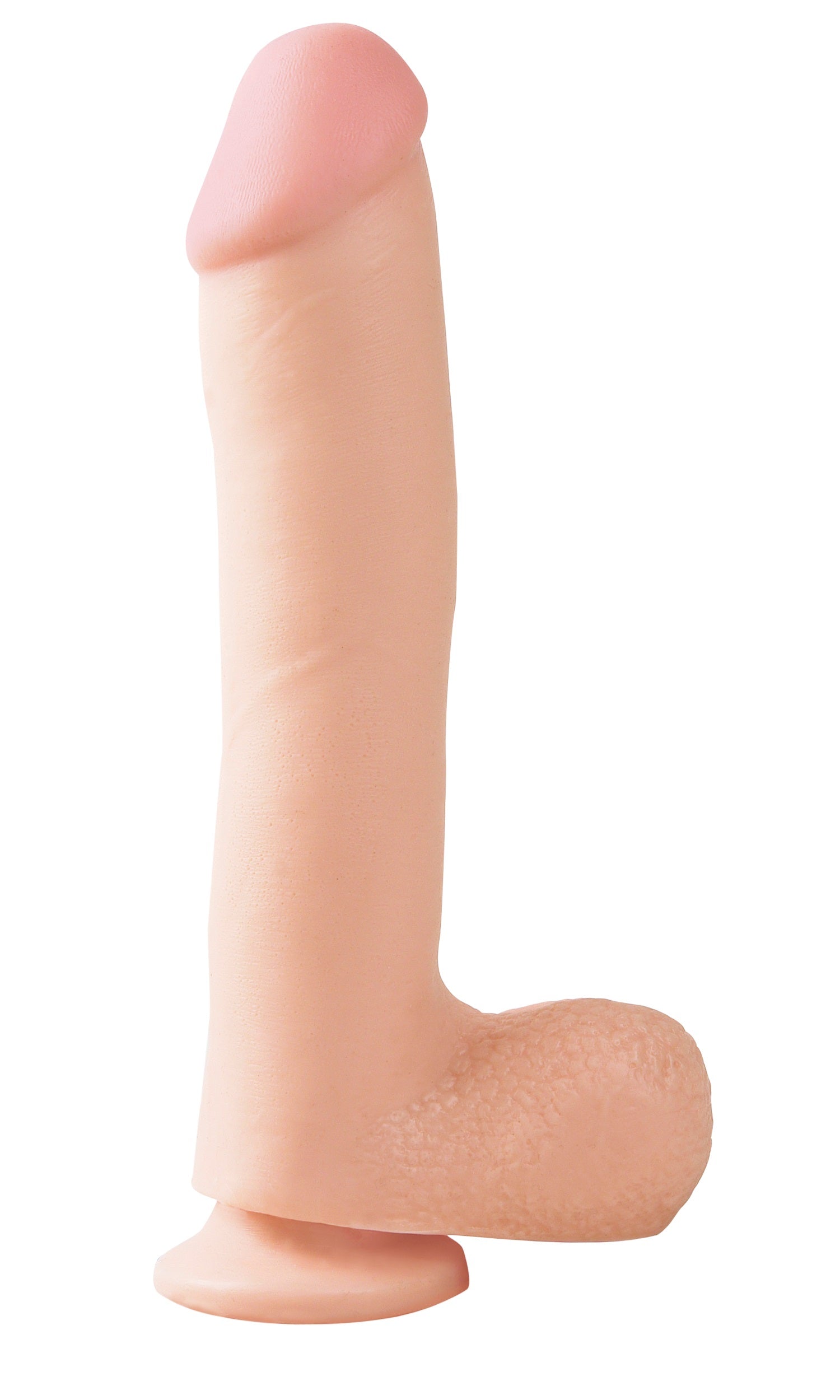 Basix Rubber Works - 10 Inch Dong With Suction Cup - Flesh by Pipedream