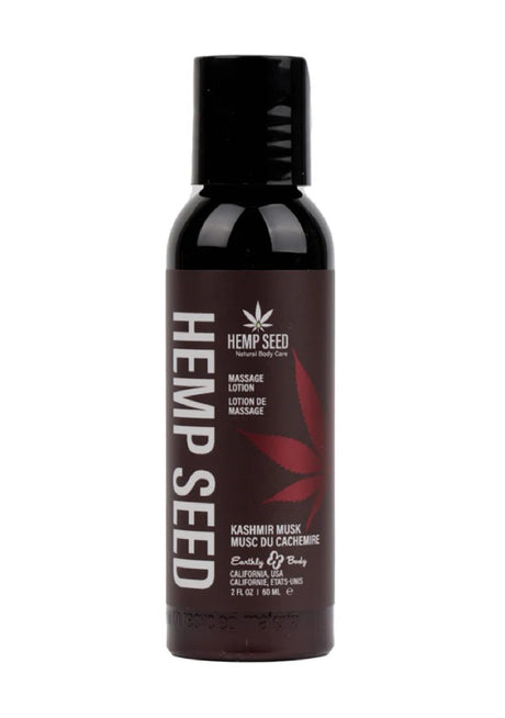 Earthly Body Hemp Seed Massage Lotion — Kashmir Musk 2 oz - EB-ML113