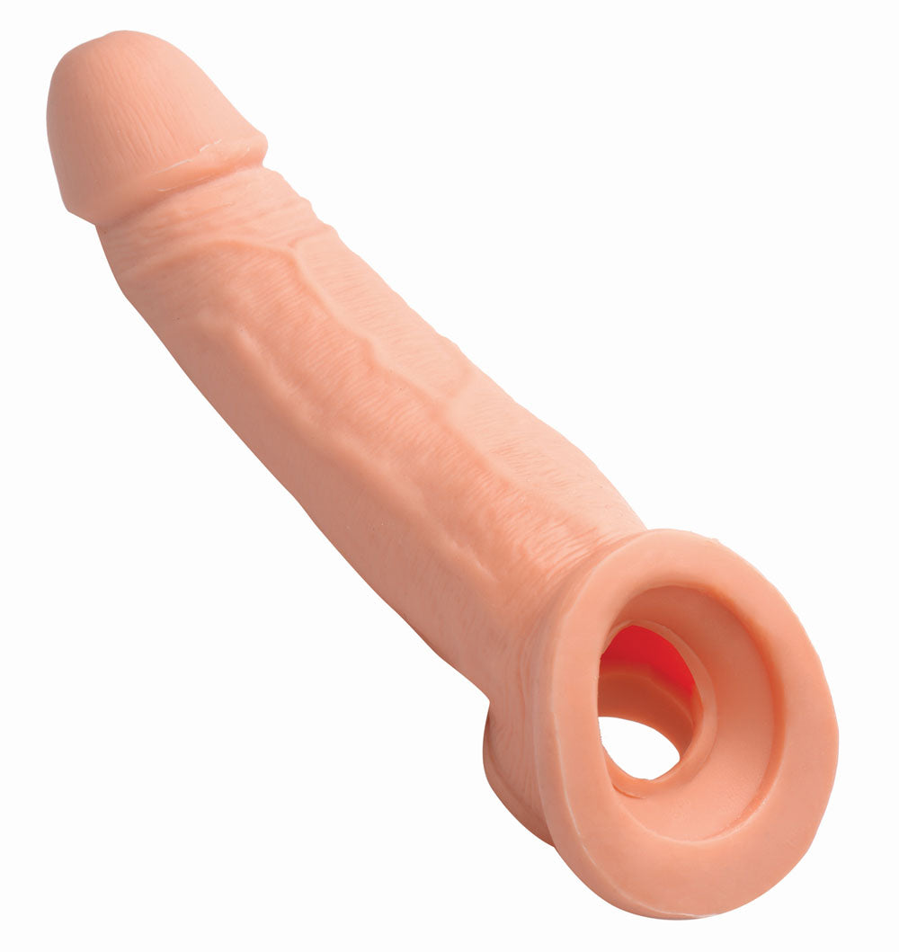 XR Brands Ultra Real 1 Inch Solid Tip Penis Extension Sleeve - SM-AF541
