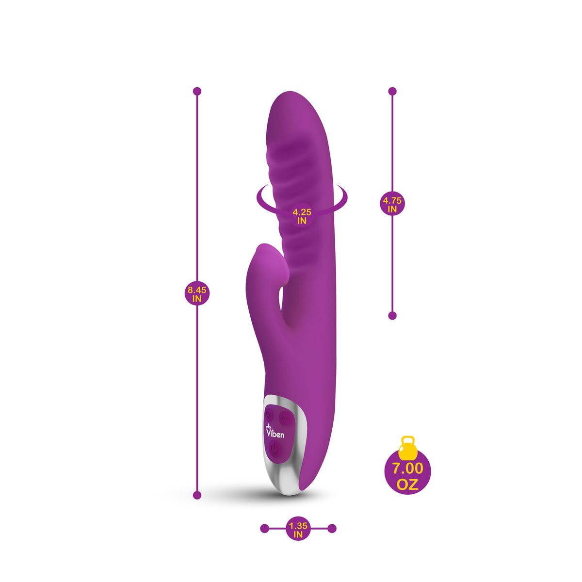 Frenzy Clitoral Suction Rabbit - Berry