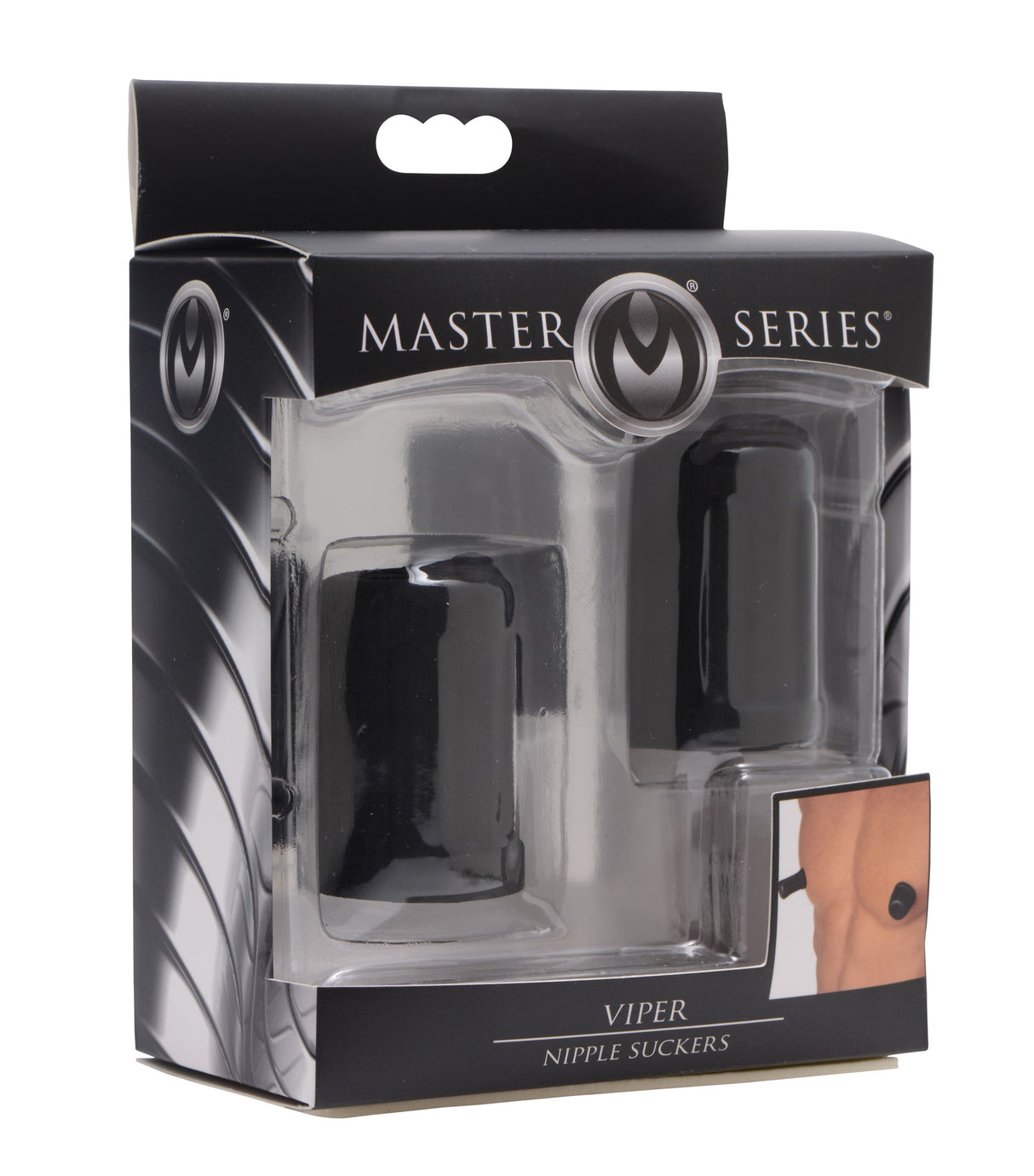 XR Brands Master Series Viper Nipple Suckers — Powerful Suction, Travel-Friendly - MS-AB213