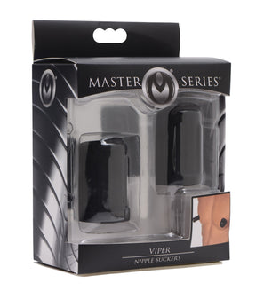 XR Brands Master Series Viper Nipple Suckers — Powerful Suction, Travel-Friendly - MS-AB213