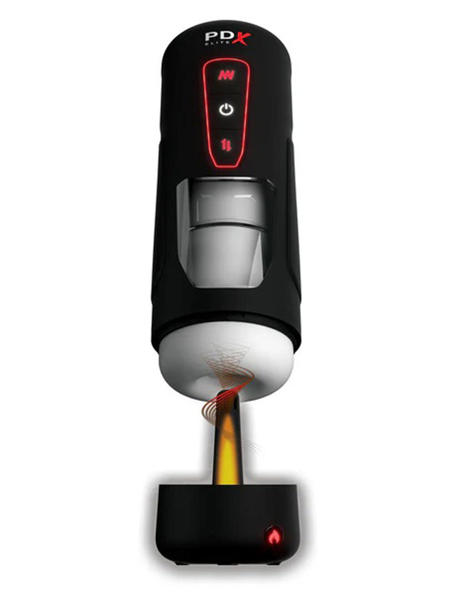 Pipedream PDX Elite Milk Me Hotter Thrusting Stroker — Black - PDRD550-23