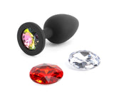 nsnovelties Glams Xchange Round Anal Plug — Small Black - NSN-0514-33